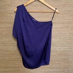 Satin One Shoulder Top
